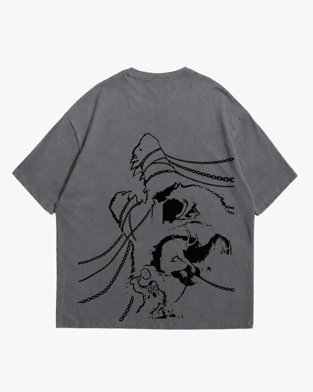 Polera Leyenda de Fenrir GRIS