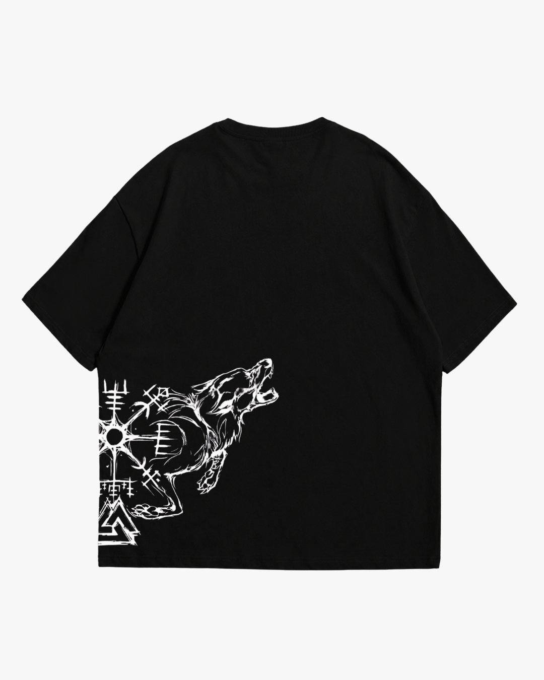 Polera Wolf Spirit NEGRA