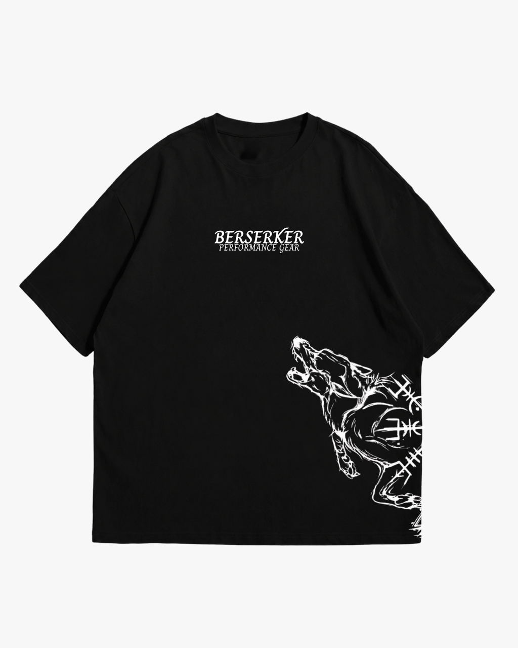 Polera Wolf Spirit NEGRA