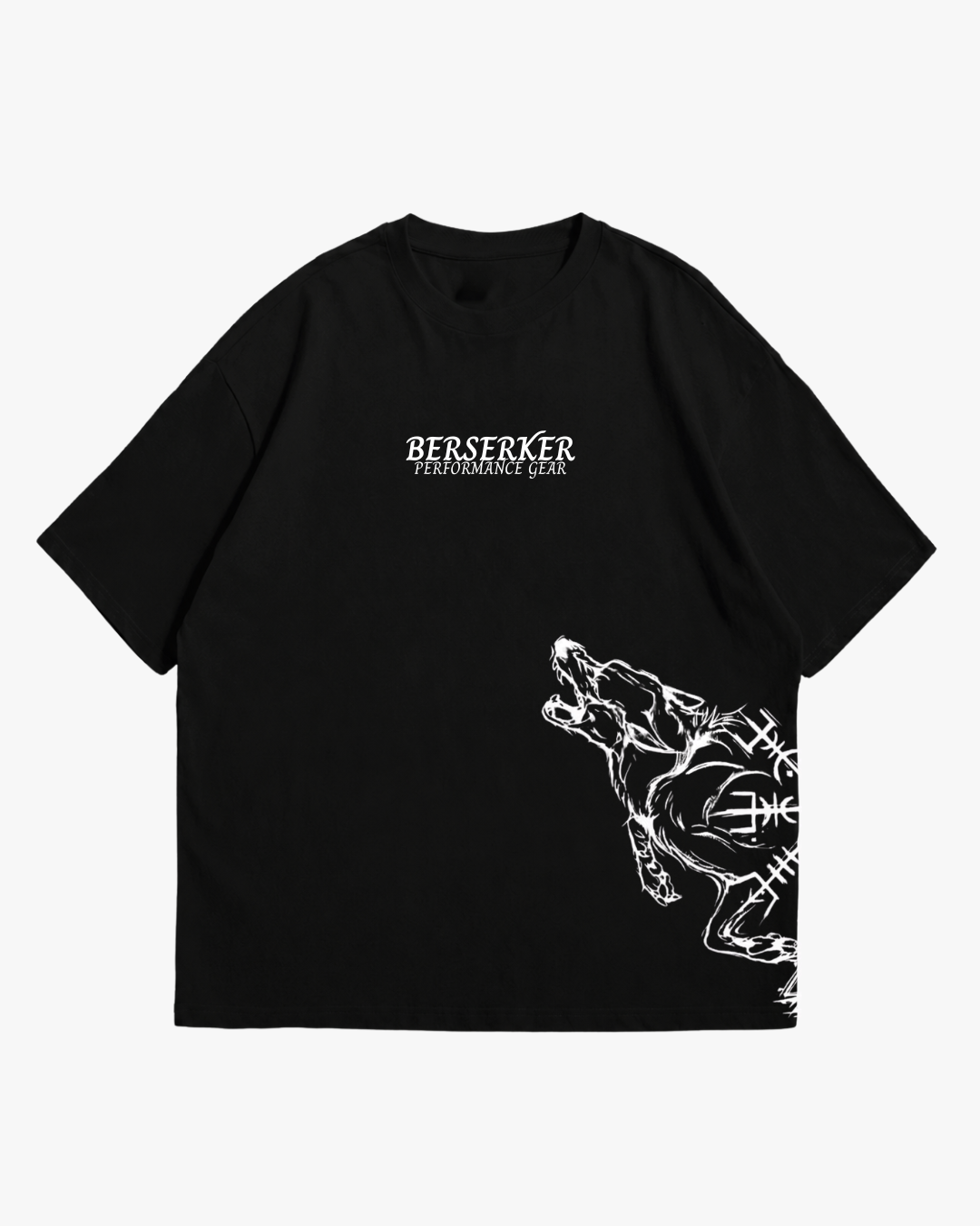 Polera Wolf Spirit NEGRA