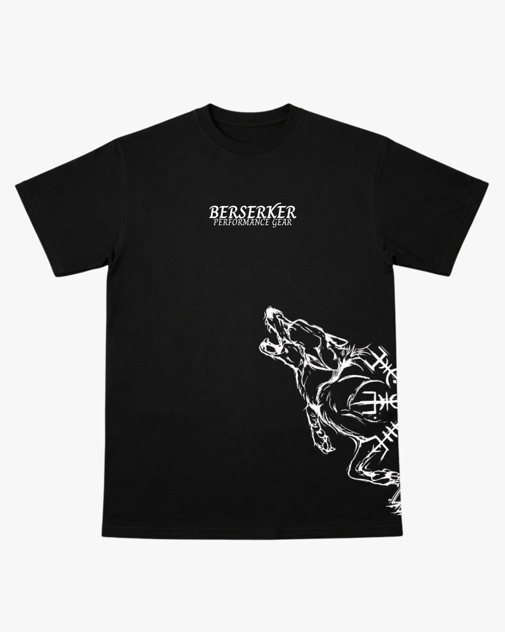 Polera Wolf Spirit NEGRA