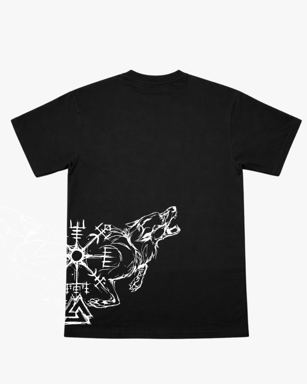 Polera Wolf Spirit NEGRA