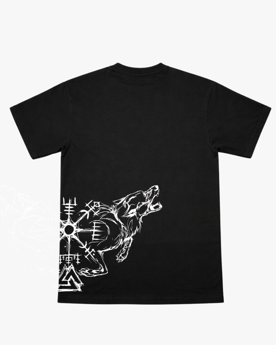 Polera Wolf Spirit NEGRA