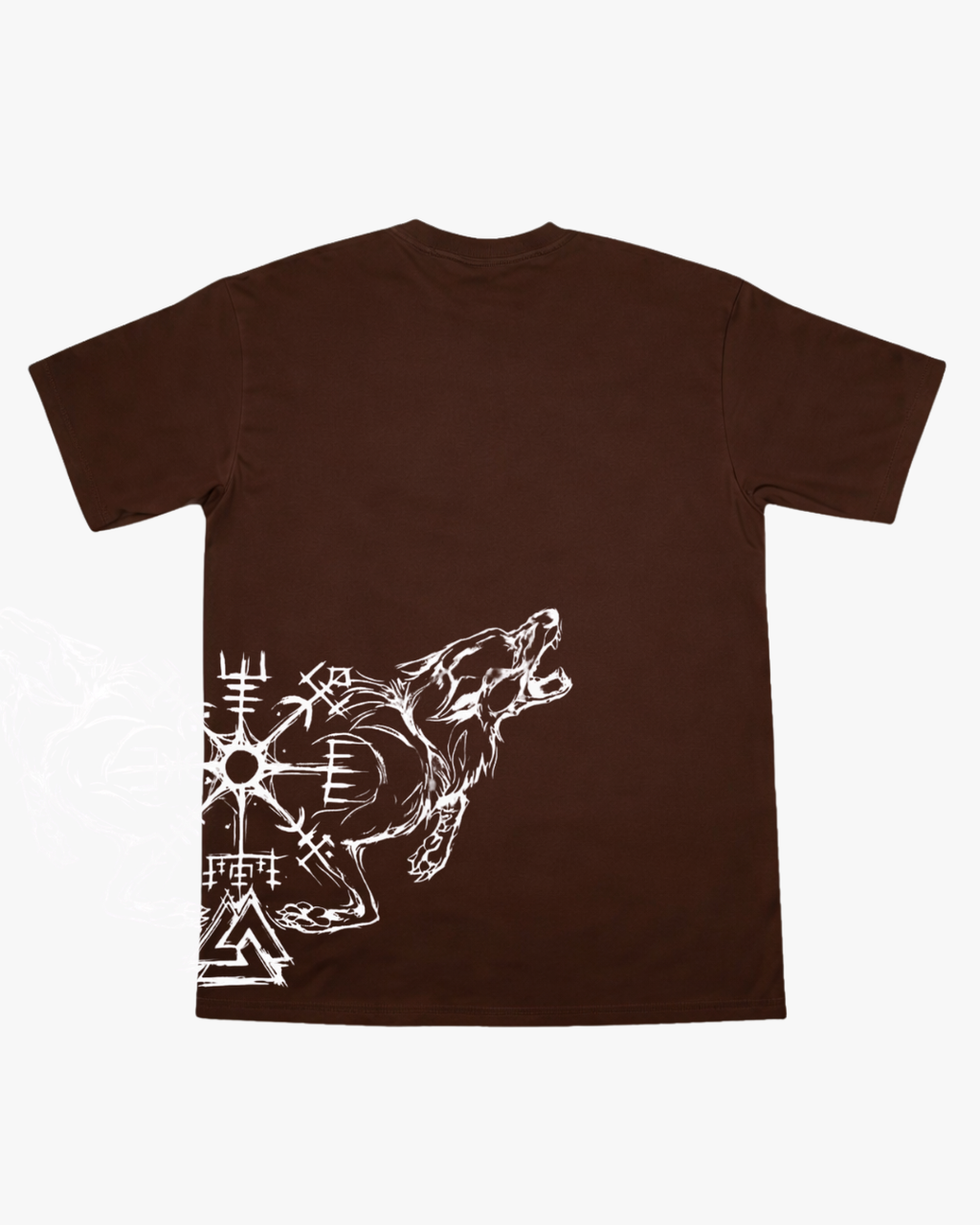 Polera Wolf Spirit CAFÉ