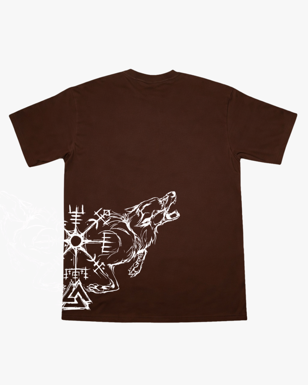 Polera Wolf Spirit CAFÉ