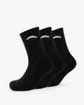Pack de 3 Crew Socks Negros - Avancus