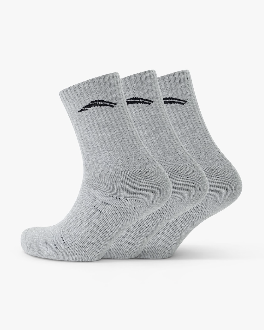 Pack de 3 Crew Socks Gris - Avancus
