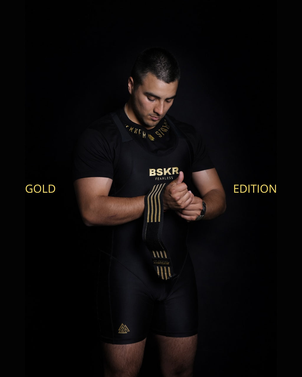 Singlet de Competencia Unisex - Fenrir's Battle Suit - GOLD EDITION